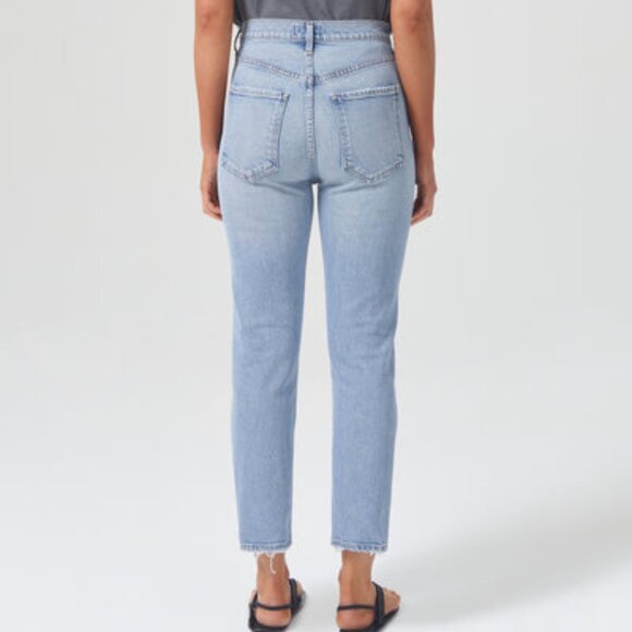 Agolde Riley High Rise Straight Crop Jeans - Picture 3 of 9